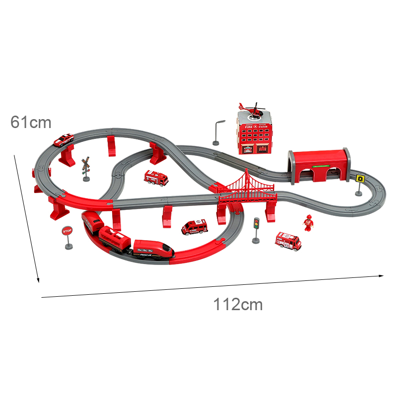 Kids Toys Brand - Conjunto de trilhos de trem de