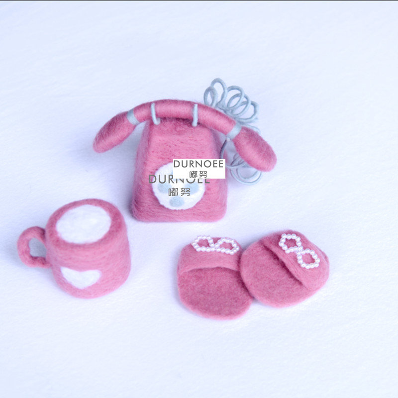 Kids Toys New Born - Handmade Wool Felt Boneca para Recém-nascidos,