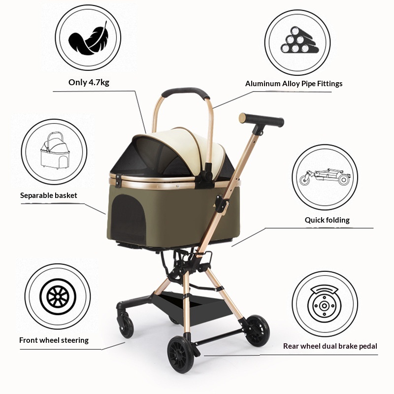 Kids Toys Dog - Carrinho de Passeio Miniatura para Animais