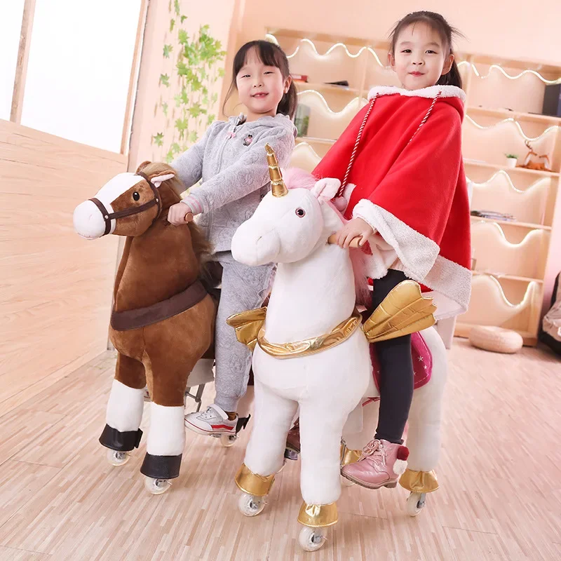 Kids Toys Horse - Multi-cor saltando cavalo grande brinquedo do