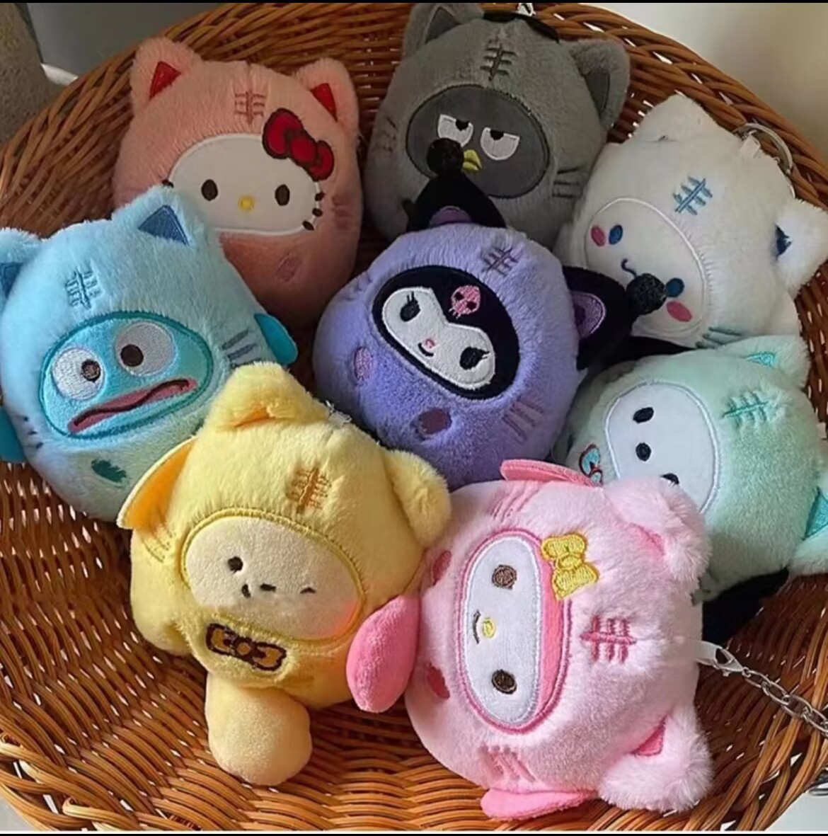 Kids Toys Dog - Chaveiros de Pelúcia Série Gato, Pinguim