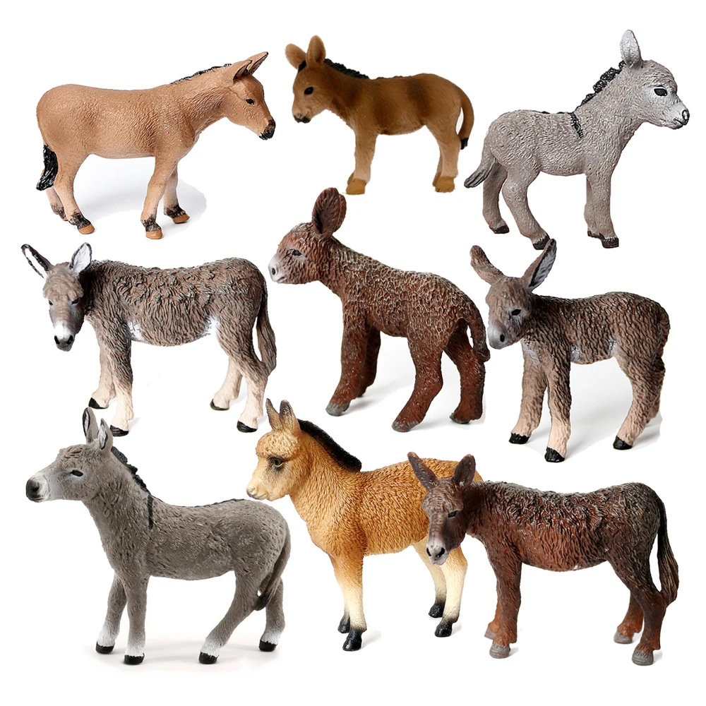 Kids Toys Horse - Modelo de burro brinquedo animais figuras