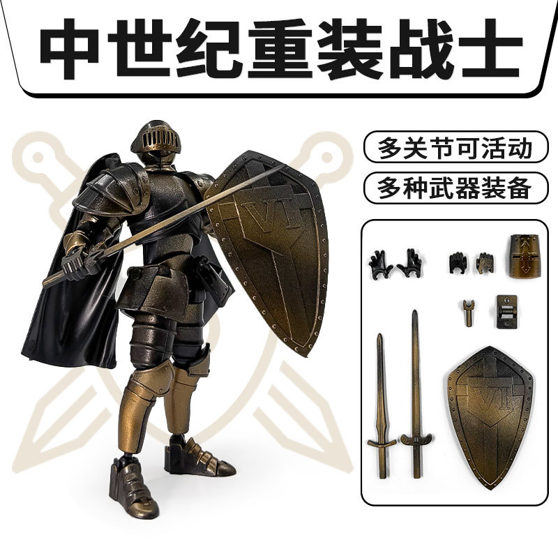 Kids Toys Latest - Boneco Vintage Guerreiro Medieval Articulado com