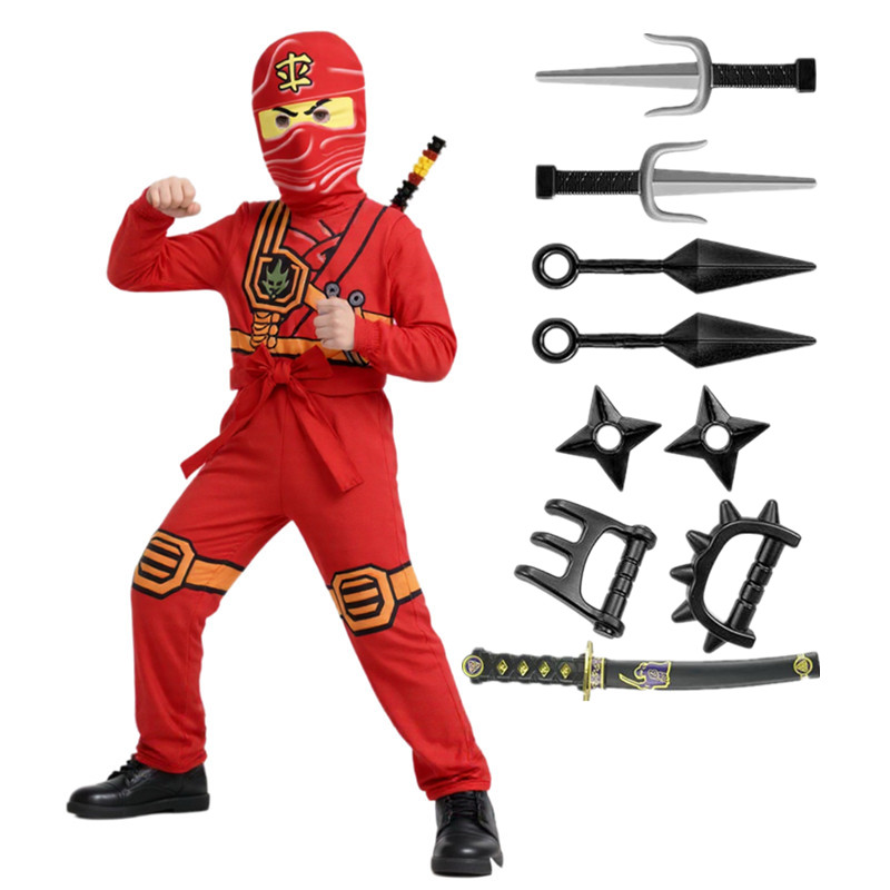 Kids Toys Set - Crianças ninja fantasma traje japonês samurai