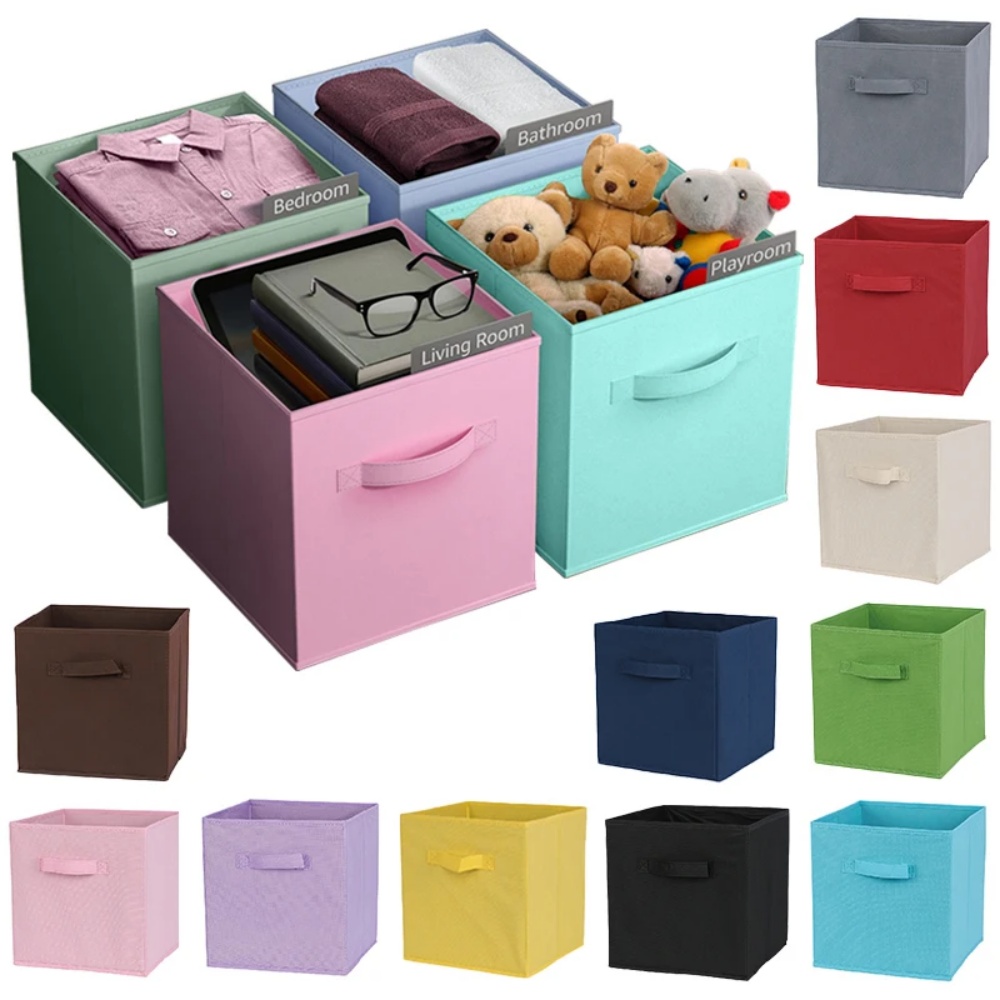 Kids Toys Drawers - Caixa de Armazenamento em Tecido Não
