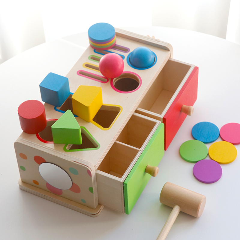 Brinquedo Montessori de Madeir - Kids Toys Drawers avaliação e preço