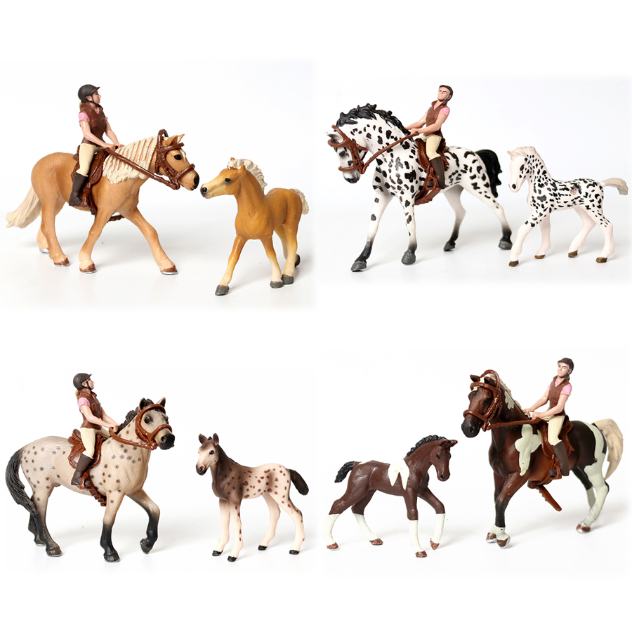 Realista Trakehner Knabstruppe - Kids Toys Horse avaliação e preço
