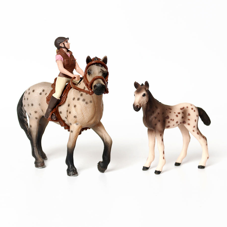 Realista Trakehner Knabstruppe - Kids Toys Horse avaliação e preço