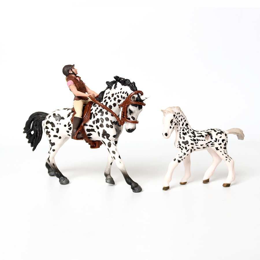 Realista Trakehner Knabstruppe - Kids Toys Horse avaliação e preço