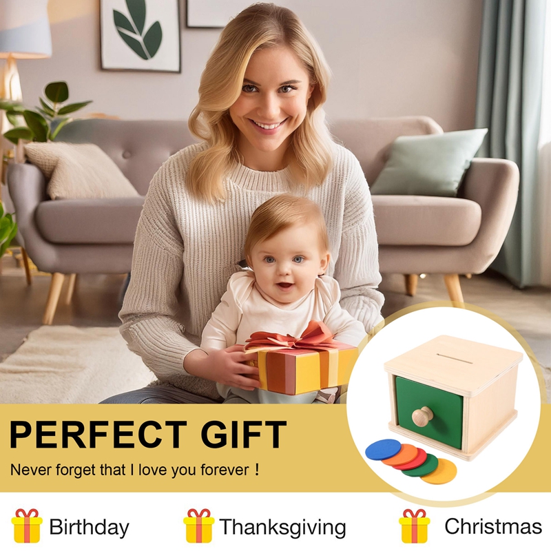 Caixa de Moedas de Madeira par - Kids Toys Drawers avaliação e preço