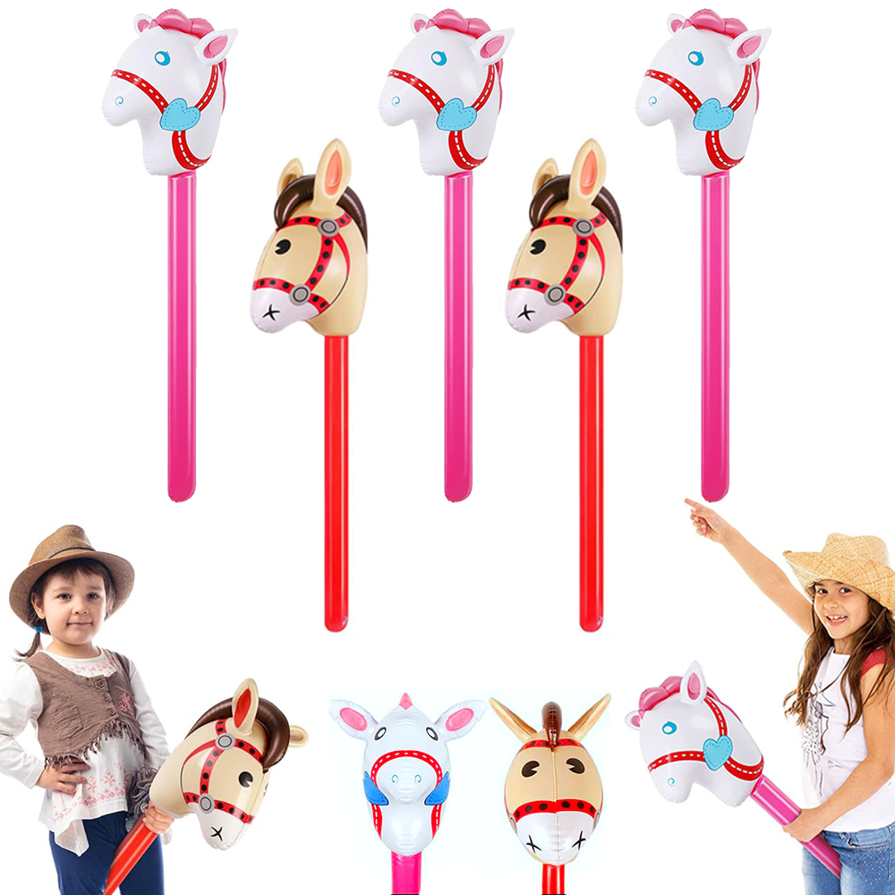 2 pçs cabeça de cavalo vara ba - Kids Toys Horse avaliação e preço