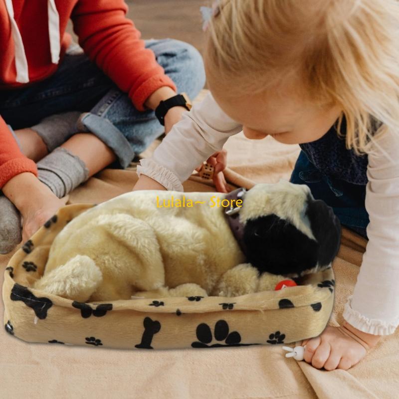 Y4qa cão realista dormindo orn - Kids Toys Dog avaliação e preço