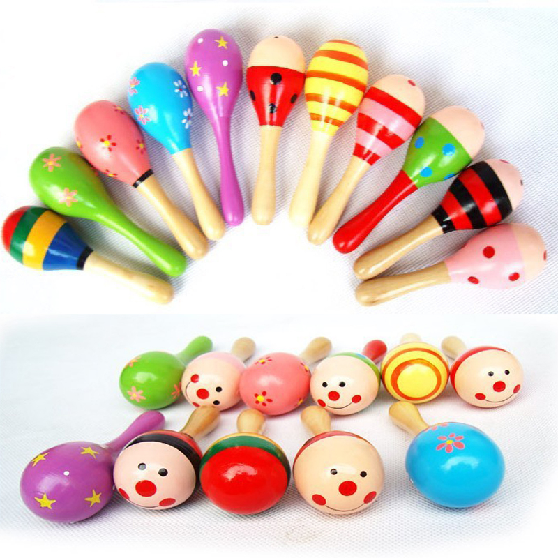 Chocalhos pequenos de madeira  - Kids Toys New Born avaliação e preço