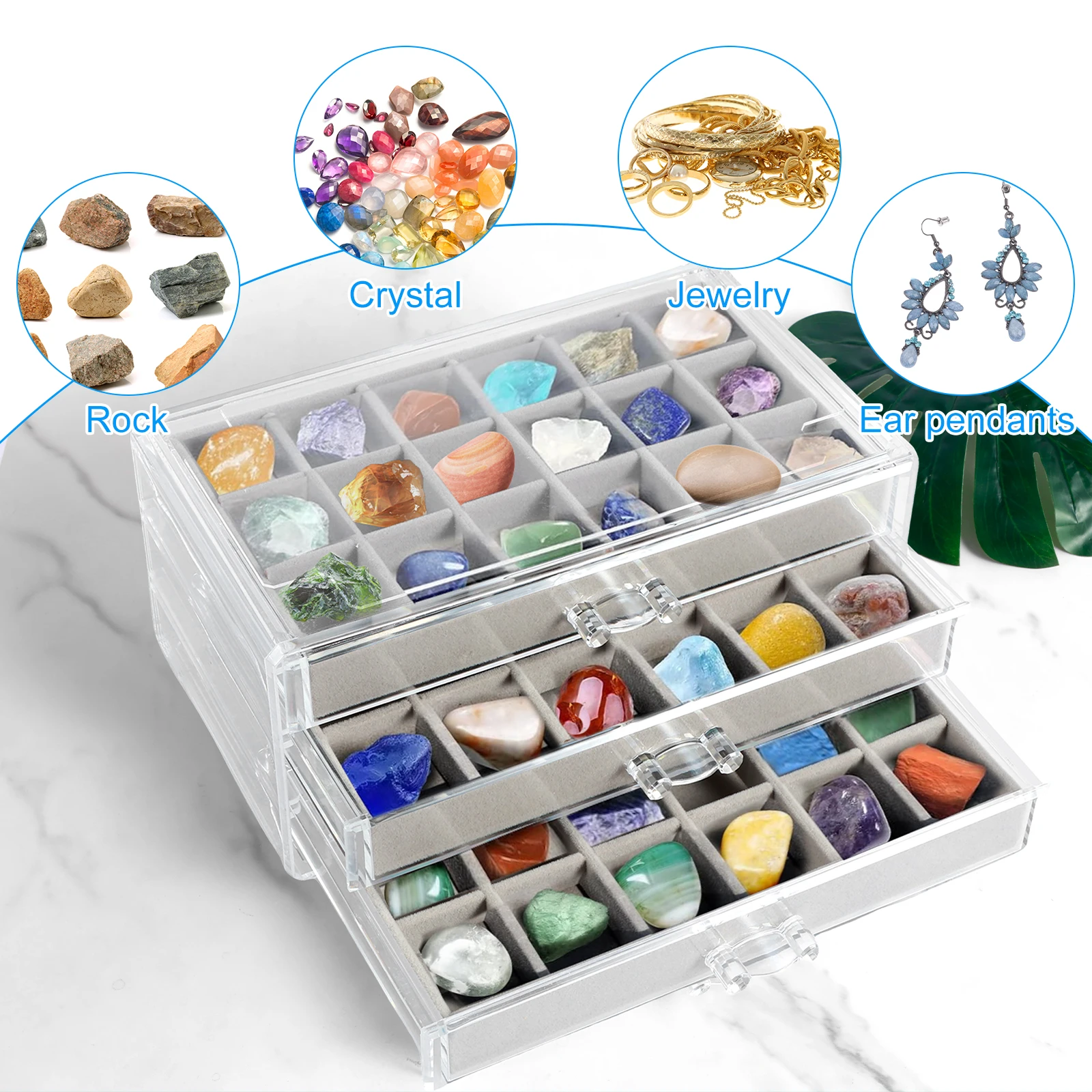 Caixa de Exibição para Pedras  - Kids Toys Drawers avaliação e preço